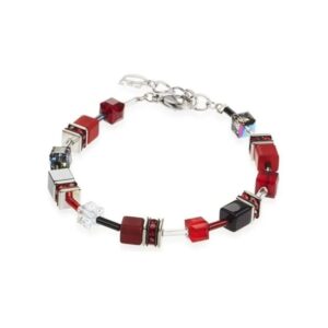 Bracelet, Rouge et Noir, Coeur de Lion