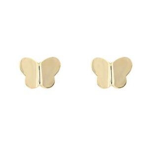 Boucles d'Oreilles Or jaune Papillons
