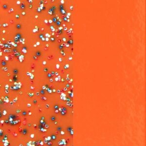 Vinyl Pailleté/Orange pour bague 16mm Jeton