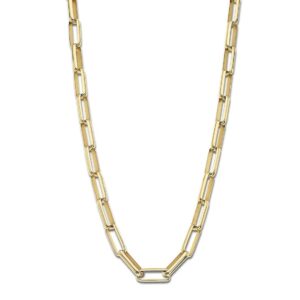 Collier Acier doré 55 cm , Lotus Style