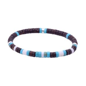 Bracelet Turquoise, perles de coco- Sixtystones