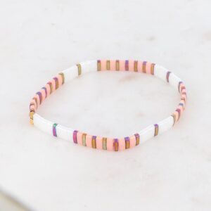 Bracelet perles japonnaises plates- Ikita