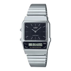 Casio Vintage argentée Anadigitale
