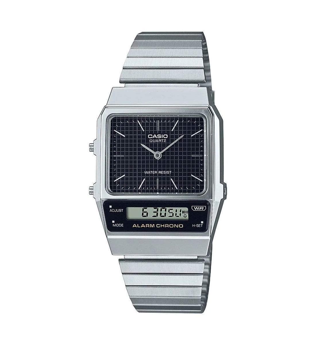 Casio Vintage argentée Anadigitale