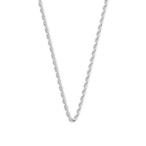 Chaine corde Argenté 45 cm