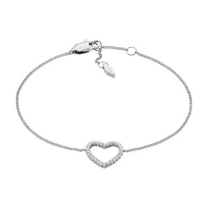 Bracelet Acier coeur, Fossil