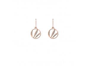 Boucles d'Oreilles Croisette Rose Gold 16 mm