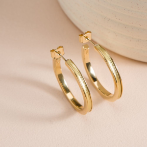 Créoles Eclat Golden Ø 30 mm