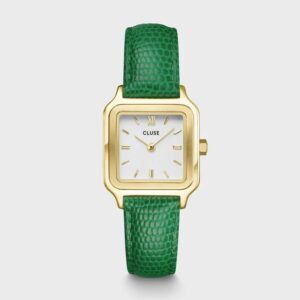 Gracieuse Petite, Leather Green, Dorée, Cluse