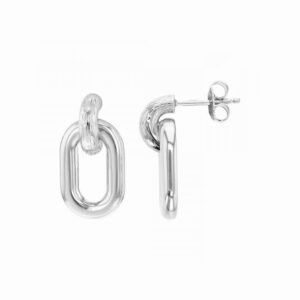 Boucles d'oreilles pendantes, Argent