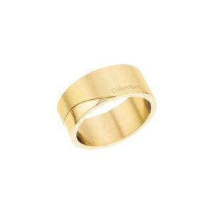 Bague femme acier doré 7 mm, Calvin Klein