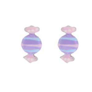 Boucles d'oreilles enfant, argent, Bonbons 10 x 5 mm