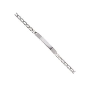 Gourmette Junior Argent, maille marine, 16 cm