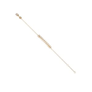 Bracelet Plaqué Or, Feuilles de Laurier, Anamila