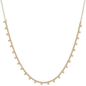 Collier Plaqué or pampilles boules, Anamila