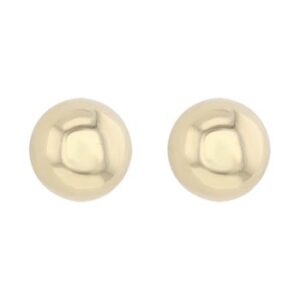 Boucles d'oreilles Boules, Or jaune 7 mm