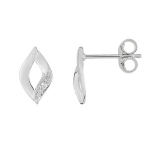 Boucles d'oreilles or 750/000, Diamants