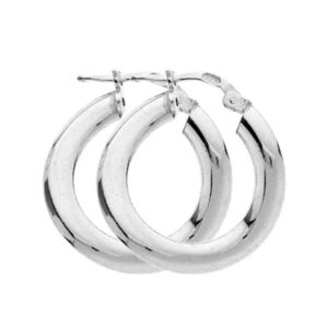 Créoles Argent ondulées Ø 15 mm
