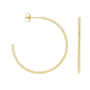 Créoles perlées Plaqué or, Sully