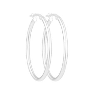 Créoles Argent fantaisie ovales 25 x 35 mm