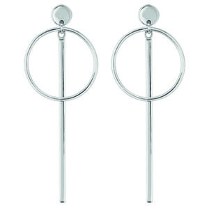 Boucles d'oreilles Pendantes Argent 5 cm