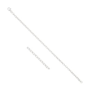 Chaine acier, maille jaseron ovale Ø 3.3 mm, 50 cm