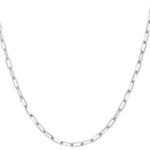 Collier Argent maillons rectangulaires 50 cm