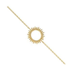Bracelet Soleil plaqué or, Anamila