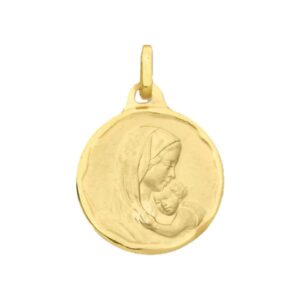 Pendentif Or Jaune, Vierge à l'Enfant