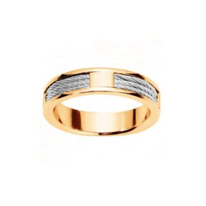 Bague Acier Doré, Phebus