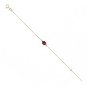 Bracelet Enfant, Or jaune, Motif Coccinelle