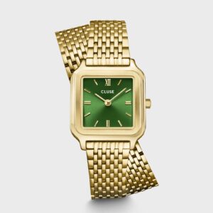 Gracieuse Petite Watch Double Steel, Forest Green, Gold Colour, Cluse