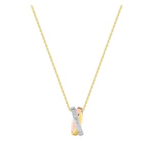 Collier 3 ors 750/000 et diamants