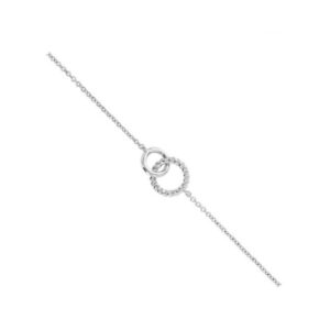 Bracelet argent, Cercles twisté et lisse Ø 11 et 8 mm, Anamila