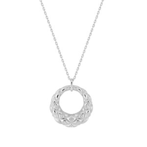 Collier Cercle Argent et zirconiums