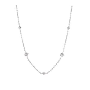 Collier Argent et zirconiums, Anamila