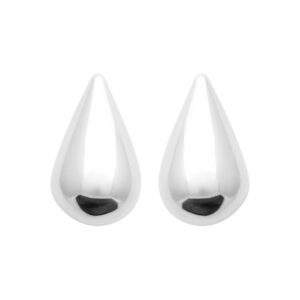 Boucles d'oreilles gouttes argent, 11 mm