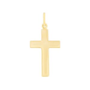 Pendentif croix 20 x 11 mm, Or Jaune 750/000