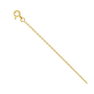 Chaine forçat 1.4 mm, or jaune 750/000, 45 cm