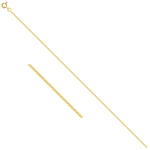 Chaine Or jaune gourmette 1,4 mm 40 cm