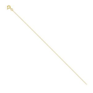 Chaine Or jaune maille gourmette 0,8 mm, 40 cm
