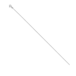 Chaine forçat 1.2 mm, Or Blanc, 40 cm