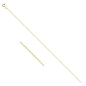 Chaine gourmette Or jaune 1 mm 40 cm
