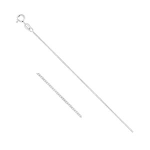 Chaine argent, maille gourmette 1.5 mm, 40 cm