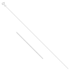 Chaine maille vénitienne Or blanc 750/000, 0.8 mm 42 cm