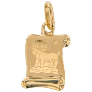 Pendentif 12 x12 mm, Or Jaune, Zodiaque Bélier