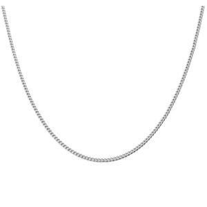 Chaine argent, maille gourmette 2 mm, 55 cm