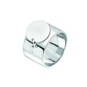 Bague Argent 12 mm, Pampille Jeton Ø 12 mm à graver