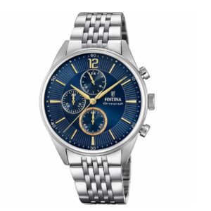 Montre Homme "Timeless" Chronographe, 41.5 mm, Festina