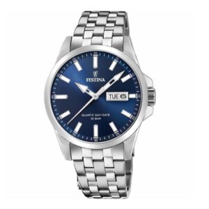 Montre Homme acier Ø 41 mm, Jour/Date, Festina